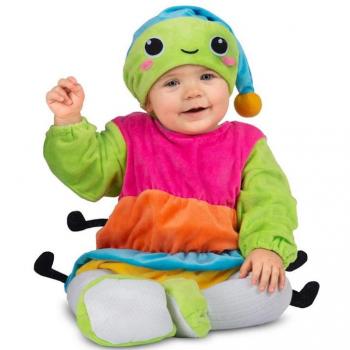 Disfraz de Gusanito Brillante con Gorro Luminoso y Accesorios para Bebé y Niño