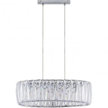 Lindby Sofia lámpara colgante transparente de plástico, 3 llamas E14 para salón y comedor