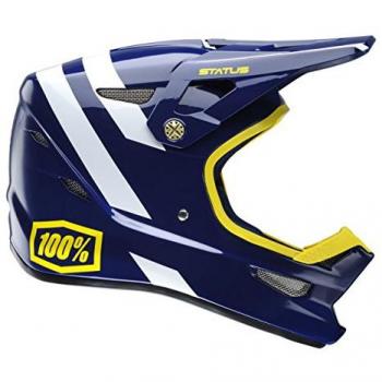 Desconocido 100% Status – Casco Integral Mixta, Unisex Adulto, Color Azul Ocuro, tamaño Large
