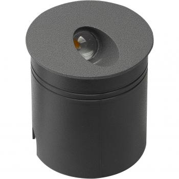 Foco de jardín empotrable LED Aspen Antracita 1 bombilla 8,5cm IP65 redonda gris oscuro