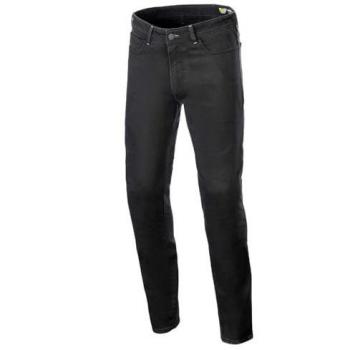 Alpinestars Vaqueros de Moto Copper V3 Denim Negro, Pantalones textiles de motocicleta, color negro, talla 36