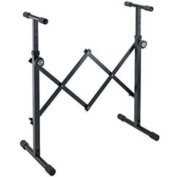 Soporte Universal para Teclados y Mezcladores K&M 18826, Color Negro