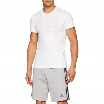 Adidas Lineage ID (Manga Corta Camiseta, otoño/Invierno, Hombre, Color Blanco, tamaño Medium
