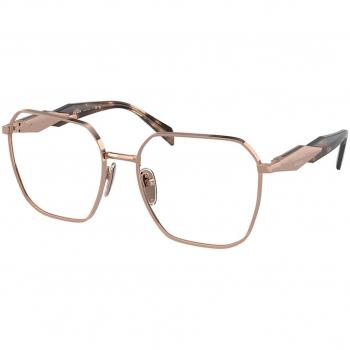 Prada PR 56ZV Asian Fit SVF1O1 Women’s Eyeglasses Rose-Gold Size 55 - Blue Light Block Available