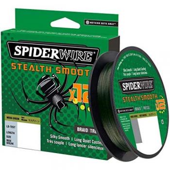 Spiderwire Línea Trenzada Stealth Smooth 12 - 150 metros, color verde musgo
