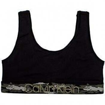 Bralette sfoderata con Fascia in Vita in Jacquard Mimetico per una finitura d'effetto, che rende iconica la Linea di Intimo in morbido Cotone Camo.