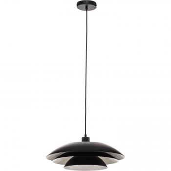 Dyberg Larsen DL45 Lámpara Colgante de Techo Dome en Metal Negro Mate 45cm