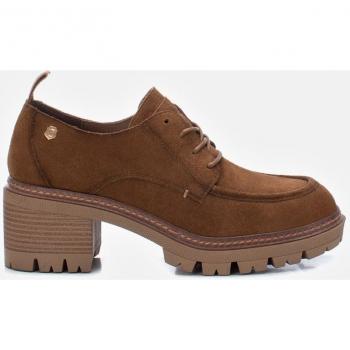 Carmela 161133 Zapatos de Cordones para Mujer de Piel, Color Marrón, Altura de Tacón 7cm