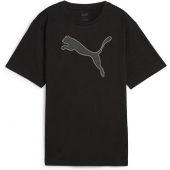 Camiseta de manga corta Puma Graphic negra para mujer