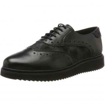 Geox D Thymar B, Zapatos de Vestir para Mujer, Negro