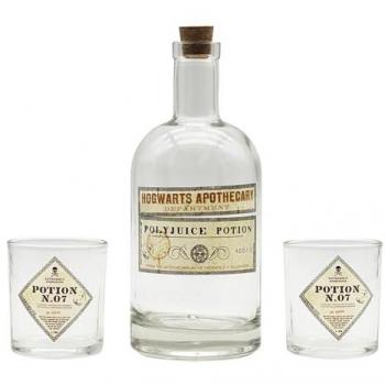 Set de Botellas y Vasos Harry Potter Poción - Incluye botellas y vasos temáticos de Harry Potter, diseño multicolor, ideal para coleccionistas y fanáticos de la saga