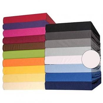 CelinaTex Lucina Sábanas Ajustables algodón 200x200-200x220 cm Blanco Nieve