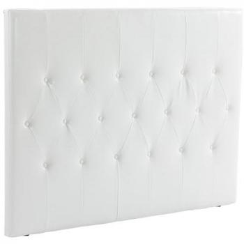 Cabecero de Cama Tapizado HOMCOM 160 cm en PU, 2 Formas de Uso (Vertical o Montado a la Pared), Color Blanco, Dimensiones: 160 x 7 x 120 cm