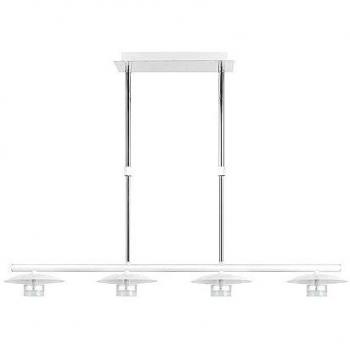 Lámpara de Techo Ciudad del Cabo 4 Luces 24W 4000K Blanco/Plata 40-62x83.7 Cm 1920 Lm