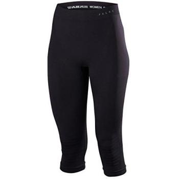 Falke Women's Warm 3/4 Base Layer Tights, Black, Size L