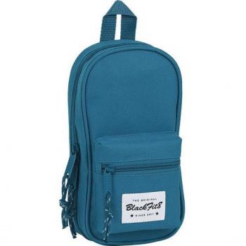 Estuche Escolar Tipo Mochila Safta con 4 Compartimentos Vacío Blackfit8 Egeo