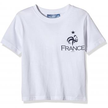 FFF EP1000 Lloris - Camiseta de manga corta para niño, camiseta, color blanco, tamaño FR : 4 ans