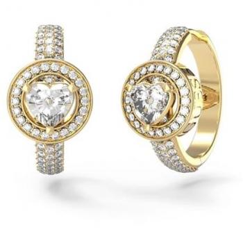 Pendientes de Mujer Guess JUBE04670JWYGT-U Creolen Mini Huggies Corazón en Dorado