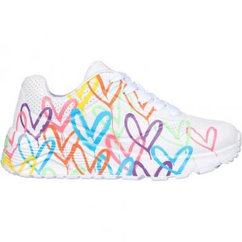 Zapatillas Skechers Uno Lite - Spread Th Niña White Synthetic/Neo