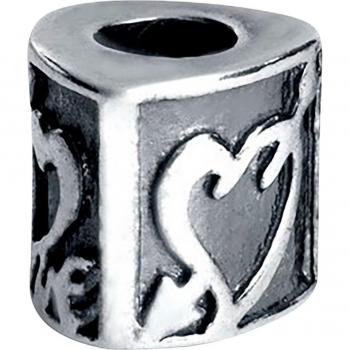 Abalorio Viceroy Mujer VMM0204-00 Plata de Ley Diseño Moderno, Plateado, 1 cm