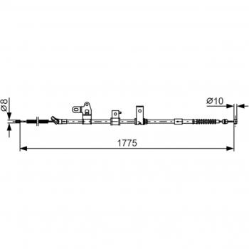 Cable de freno de mano BOSCH 1 987 482 347