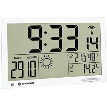 Bresser MyTime Jumbo blanco reloj meteorológico LCD blanco