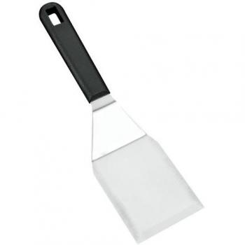 Metaltex, Estandar ESPÁTULA Plancha Fuerte Rectangular, Plateado/Negro, Multicolor