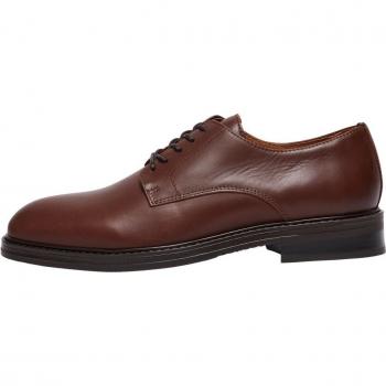 Selected Blake Brown Leather Derby Shoes