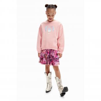 Sudadera oversize de niña Desigual con imagotipo corazón Blair