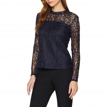 Only Onlsanta Cruz LS Top Wvn, Camisa Manga Larga para Mujer, Azul Night Sky, 42