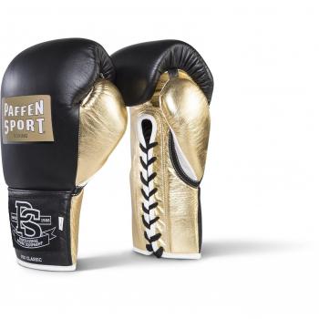 Paffen Sport Pro Classic Guantes de boxeo para el Competición, Unisex, Pro Classic, negro y dorado