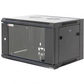 19-Inch Wall-Mounted Rack Cabinet, 9U, 450mm Depth, Black, Assembled Techly