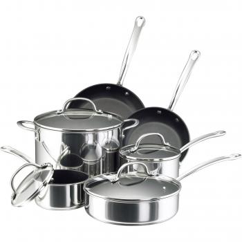 Farberware 75655 Millennium Stainless Steel Cookware Pots and Pans Set