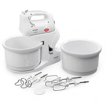 Batidora Amasadora SMAPP 451.66 Acero Inoxidable 580W, 5 Niveles, Bowl de 3.3L con Varilla y Gancho para Masa