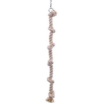 Nobby - Cuerda de Escalada de algodón con 6 Nudos para Loro, 100 cm x 25 mm de diámetro