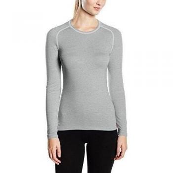 Löffler para mujer manga corta camiseta interior de material Transtex caliente LA, otoño/invierno, mujer, color Gris - Grau Mele, tamaño 44