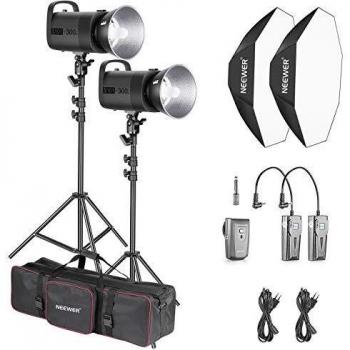 Neewer 600W Photo Studio Strobe Flash Lighting Kit：