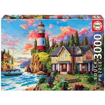 Lighthouse Near The Ocean - 3000 Pieces Puzzle