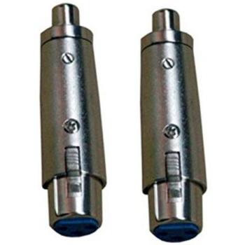 Adaptadores de Audio XLR y RCA Hembras Karma CA 8236 Plata