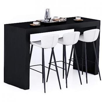 Mesa Alta Evolution 180x60, Fresno Blanco y Negro