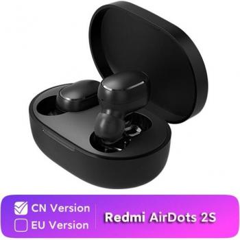 Auriculares Inalámbricos Bluetooth Xiaomi Redmi Airdots 2, Estéreo con Micrófono, Reducción de Ruido y Control Táctil, Mi True Wireless Earbuds Basic 2S