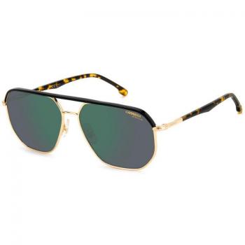 Carrera Octagonal Metal Sunglasses for Men CA 304/S J5G - Black and Gold, Unisex, Prescription or Non-Prescription