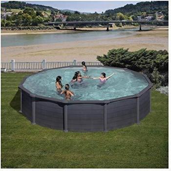 Piscina de acero redonda Gre Granada 550x132cm
