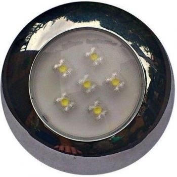 4 x Autocaravana Caravana 0,8 W 6 luces de LED blanco interior/exterior impermeable 18LM 12 V/24 V DC