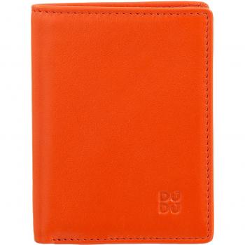 Dudu - Cartera pequeña de hombre de piel para tarjetas, delgada con titular de tarjeta de crédito, titular de efectivo, pequeña y compacta, con protección RFID