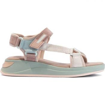Sandalias planas de mujer Lanai en piel combinada