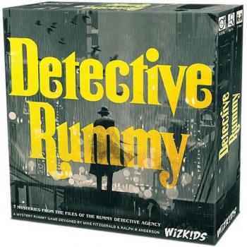 Juego de cartas Detective Rummy de Wizkids - Juego de estrategia, 2 a 6 jugadores, duración de 30-60 minutos, recomendado para mayores de 14 años, incluye cartas ilustradas y mecánicas de deducción