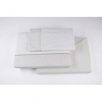 Sábanas de Franela Premium 100% Algodón Beige Diseño 546 para Cama de 150 cm