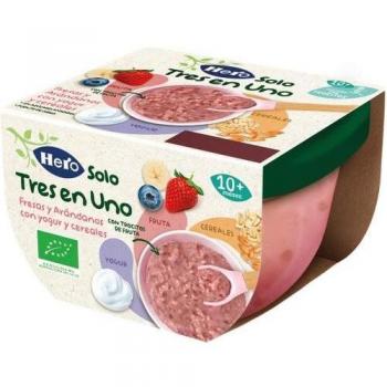 Hero Solo Fresas y Arándanos con Yogur y Cereales Troceados 120g