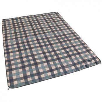 Outwell Tapete Picnic Camper Multicolor con Soportes, Mantel Outwell Camper Picnic Rug azul beige